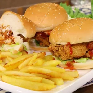 Lahori chicken zinger burger