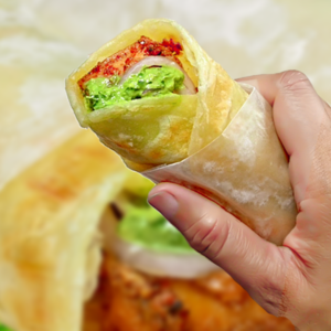 Lahori Lamb Tikka Puri Paratha Roll