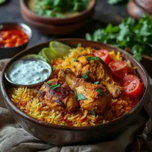 Lahori Boned Chicken Tikka Biryani Large