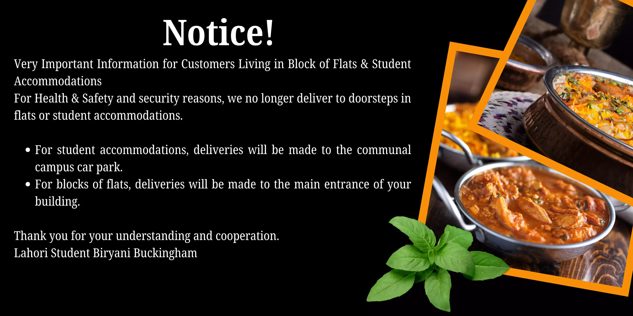 Delivery Notice