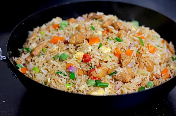 Lahori Fried Vegetable and Chicken Rice Extra Large