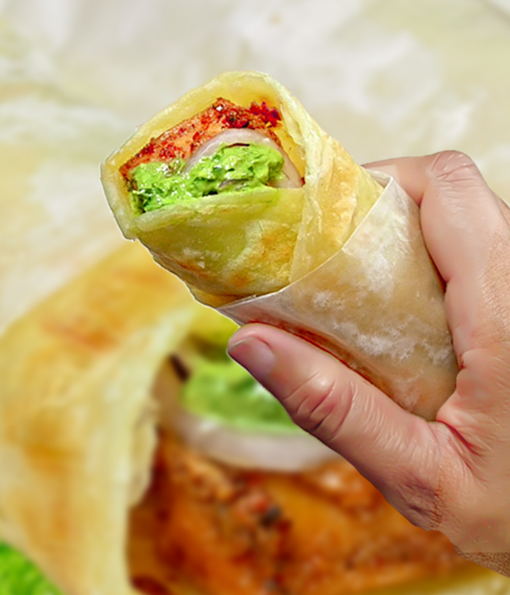 Lahori Lamb Tikka Puri Paratha Roll