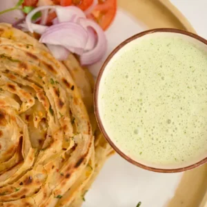 Lahori Garlic Chilli Cheese Paratha